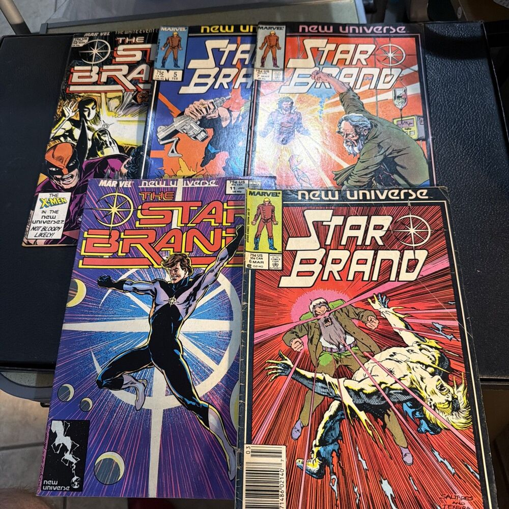 Lot Of 5 Marvel Star Brand Comics # 5 6 7 11 12